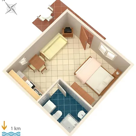 With A Parking Space - 6986 Appartement Pula